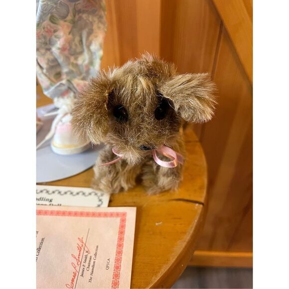 “Jennifer” Hamilton Collection Porcelain Dolls. Vintage. Little Girl And Dog. - Picture 6 of 9